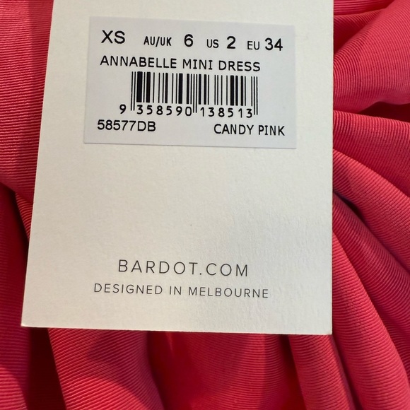 Bardot Annabelle Pink Bow Dress - Picture 9 of 10